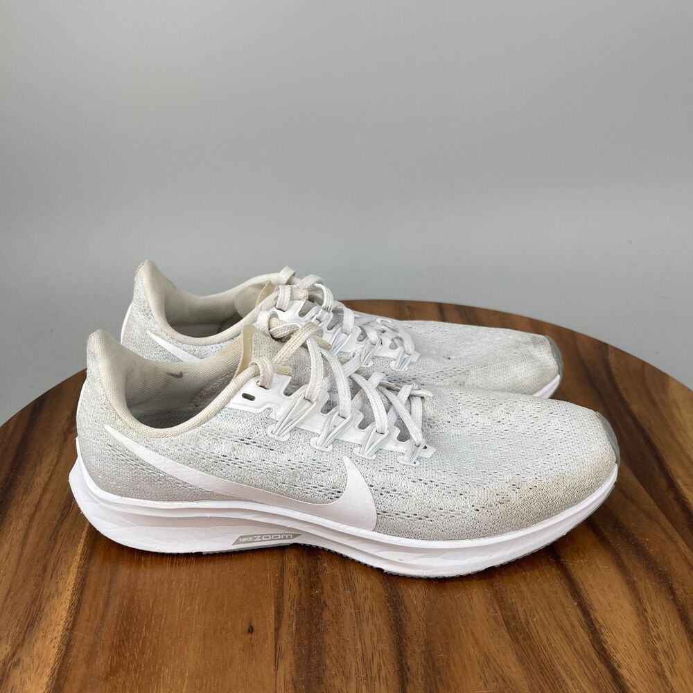Nike Air Zoom Pegasus 36 Shoes Womens Size 7.5 White Running Comfort Gym Sneaker
